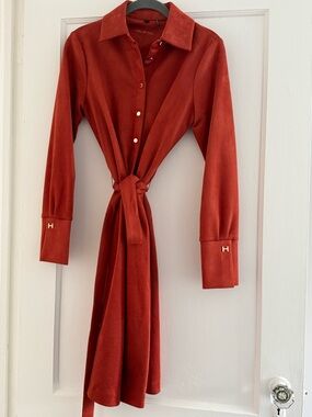 Halston Button Down Dress